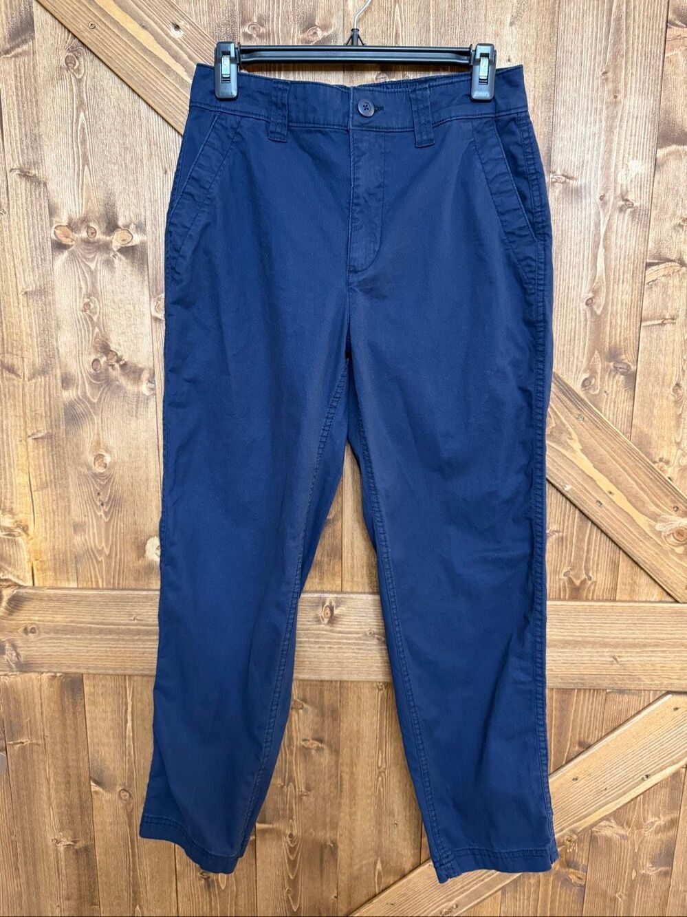 Old Navy OG Chino Women’s Small Navy Blue High-Rise Pants 27x27 (9448)